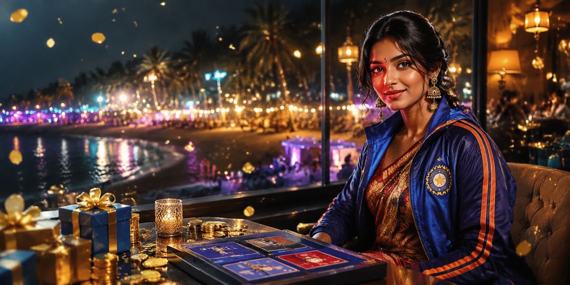 Cricket fans using mobile betting apps on Goa beach